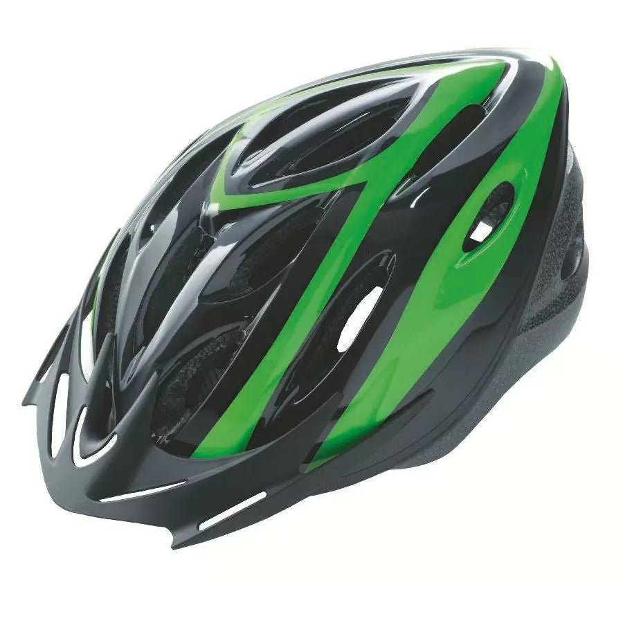 Casco da BTA nero/verde, taglia L (58-61 cm)