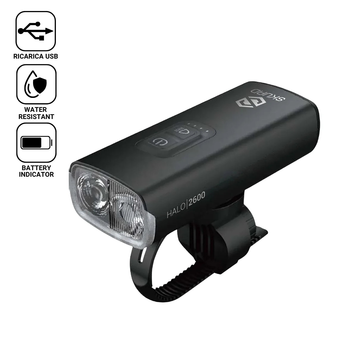 Fanale anteriore HALO 2600 Lumen