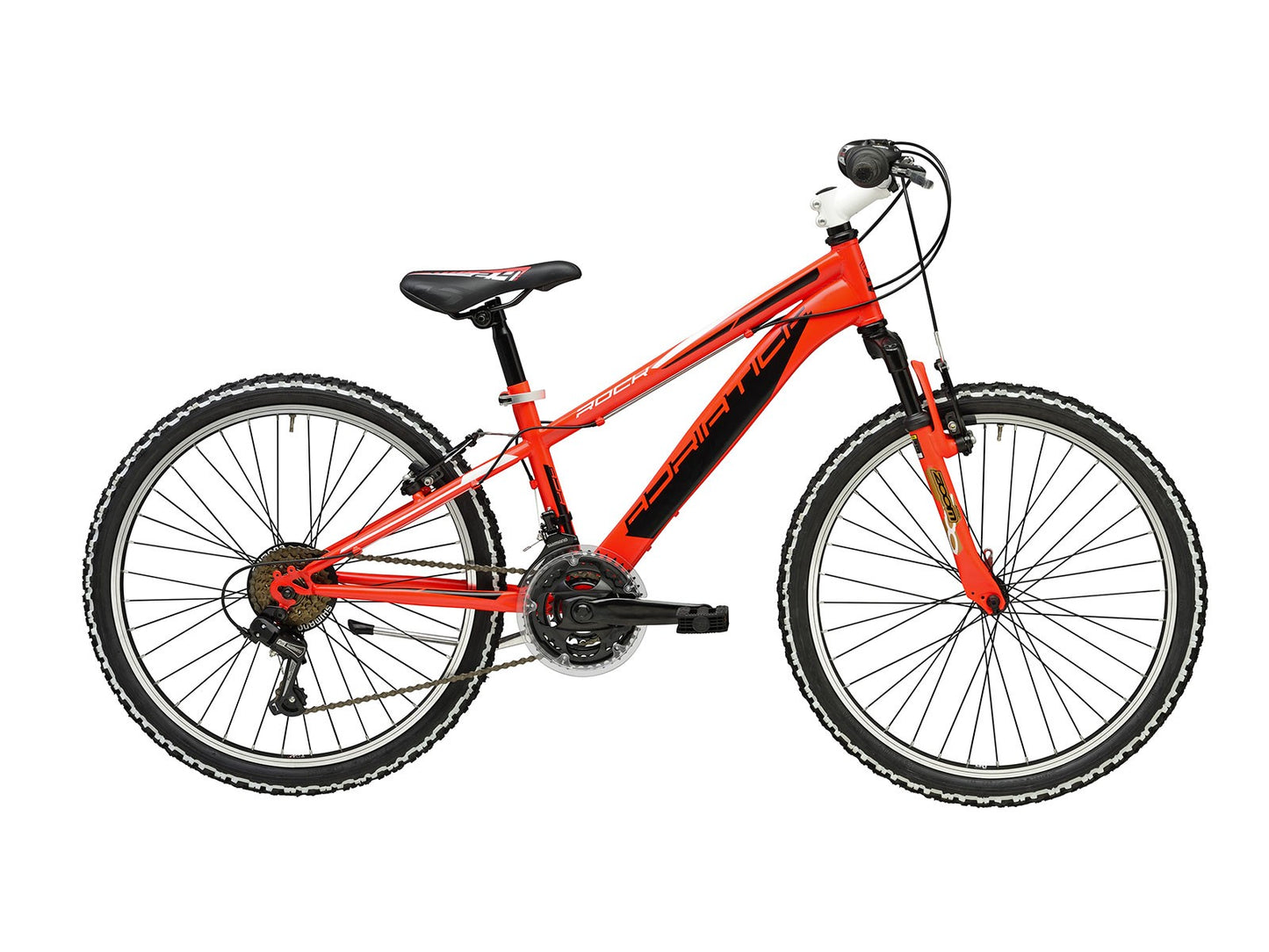 Bicicletta da bambino Adriatica Rock 24" 18v modello unisex nero/arancio