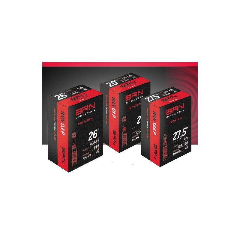 Camera d'aria BRN Premium 700x25/32 v. francese 80mm