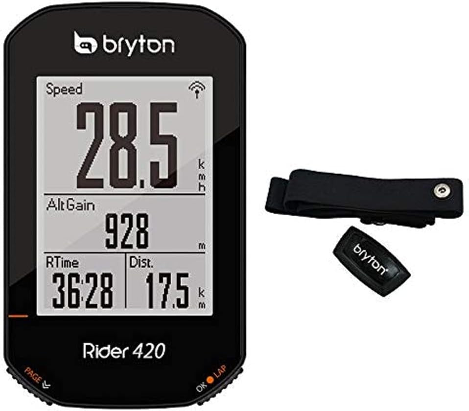 GPS Bryton Rider 420H completo di fascia HRM