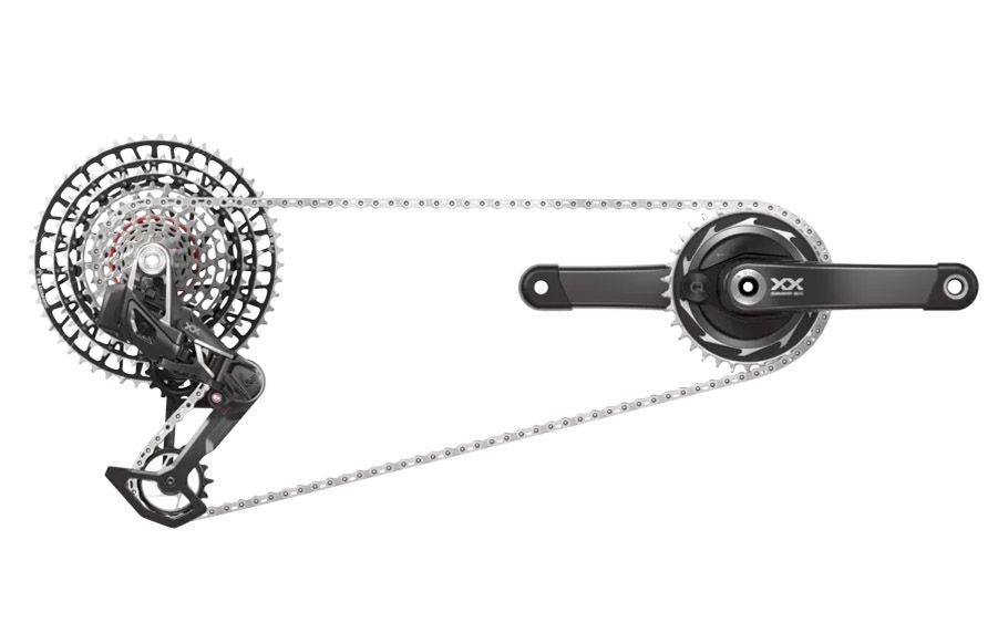 Gruppo completo Sram XX SL T-Type Eagle AXS 12v DUB Boost 175mm 34t 10-52t powermeter