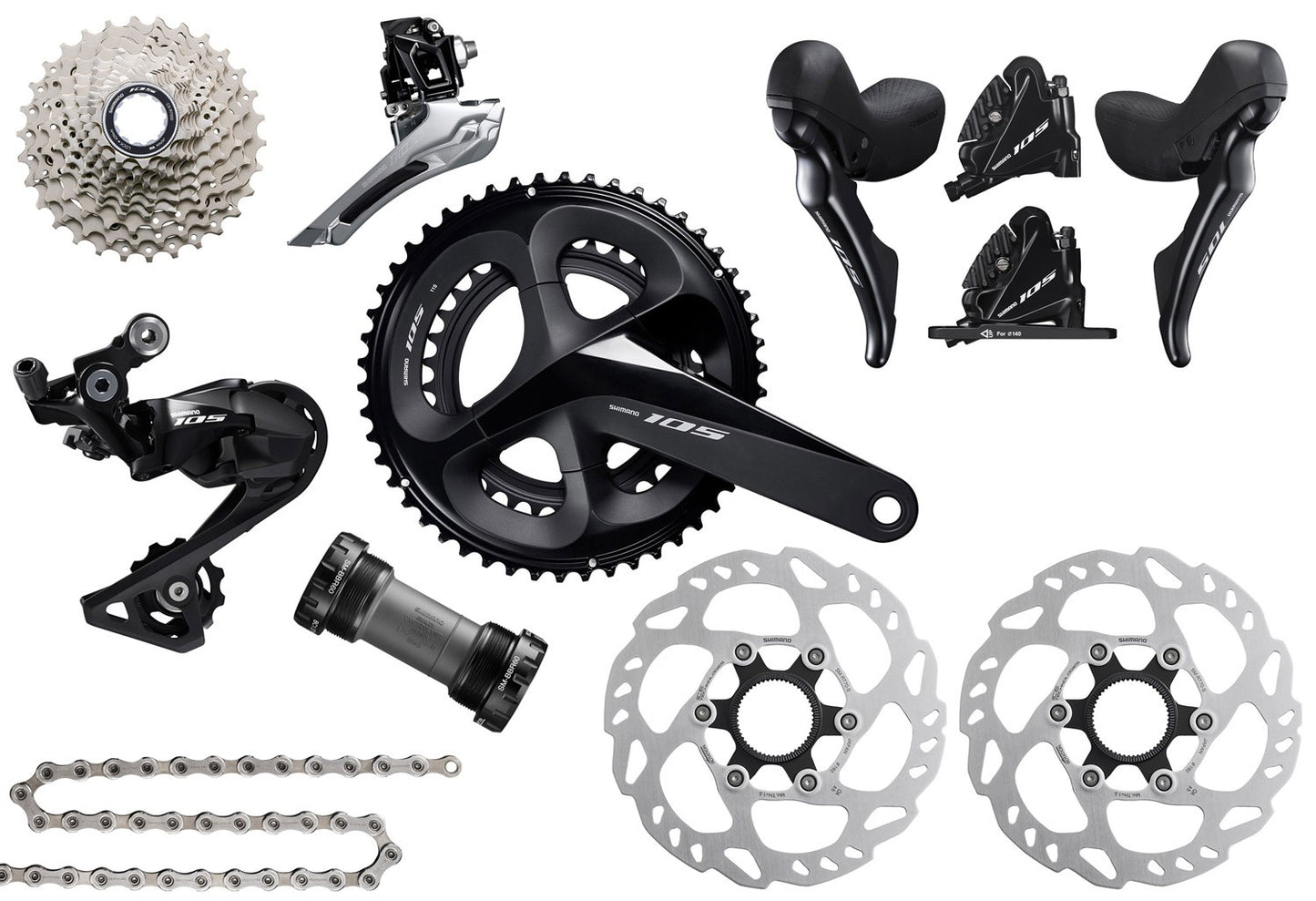 Shimano 105 R7020 2x11V DISC Groupset