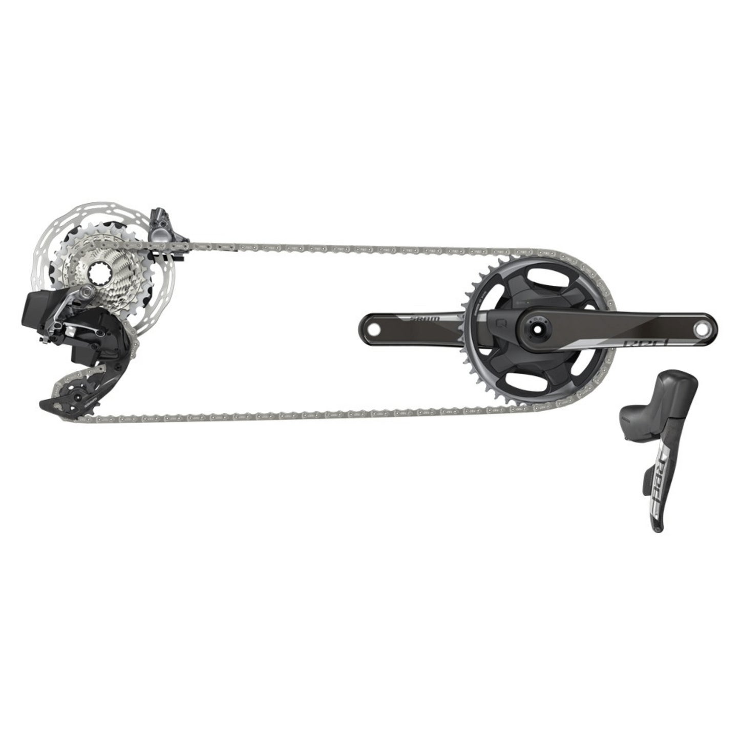 GRUPPO SRAM RED ETAP AXS STRADA 1X12 VELOCITÀ DISCO CENTER LOCK FLAT MOUNT
