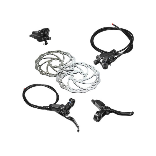 Kit freni a disco idraulici BRN anteriore e posteriore dischi 160mm e 180mm