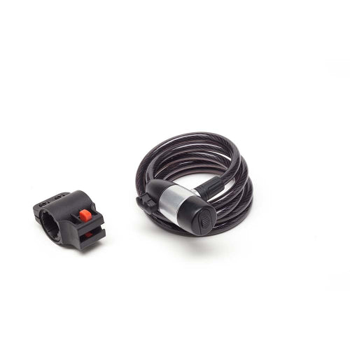 Lucchetto a spirale 10x1500mm nero/grigio