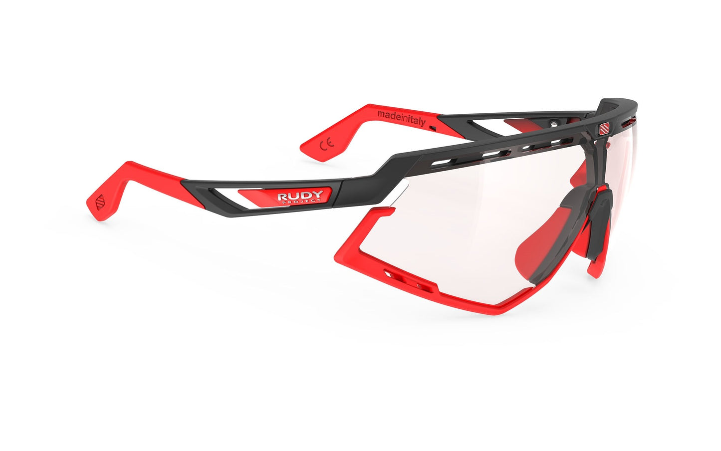 Occhiali Rudy Project Defender Black matte - Impact X Photochromic 2 Red
