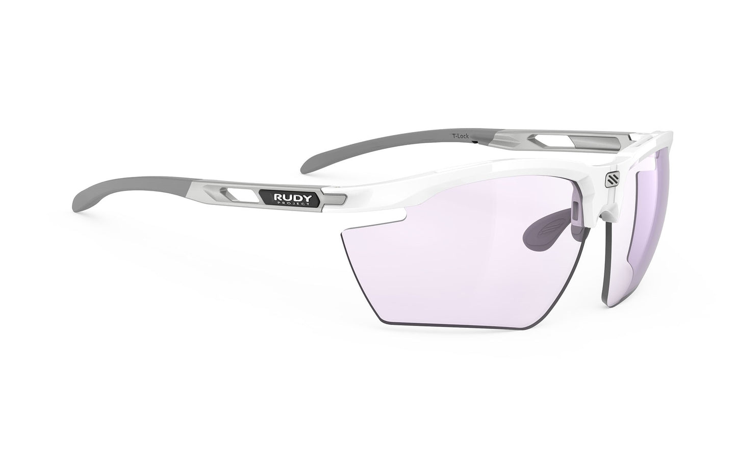 Rudy Project Magnus White Gloss Impact X Photochromic 2 Ls Purple glasses