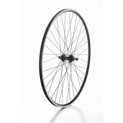 Ruota 28" da corsa posteriore nera 7v con scancio rapido su mozzo con cuscinetti