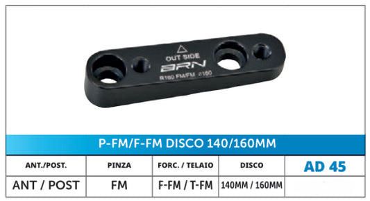 Adattatore P-FM/F-FM Disc ant/post 140/160mm