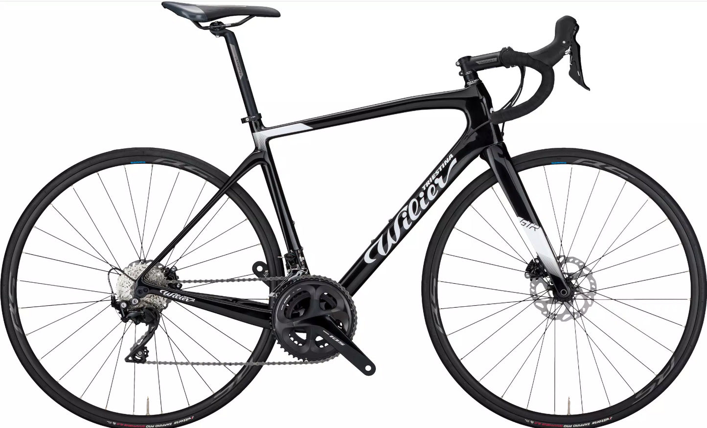 Wilier GTR Shimano 105 disc 11v racing bike, black/grey, size S