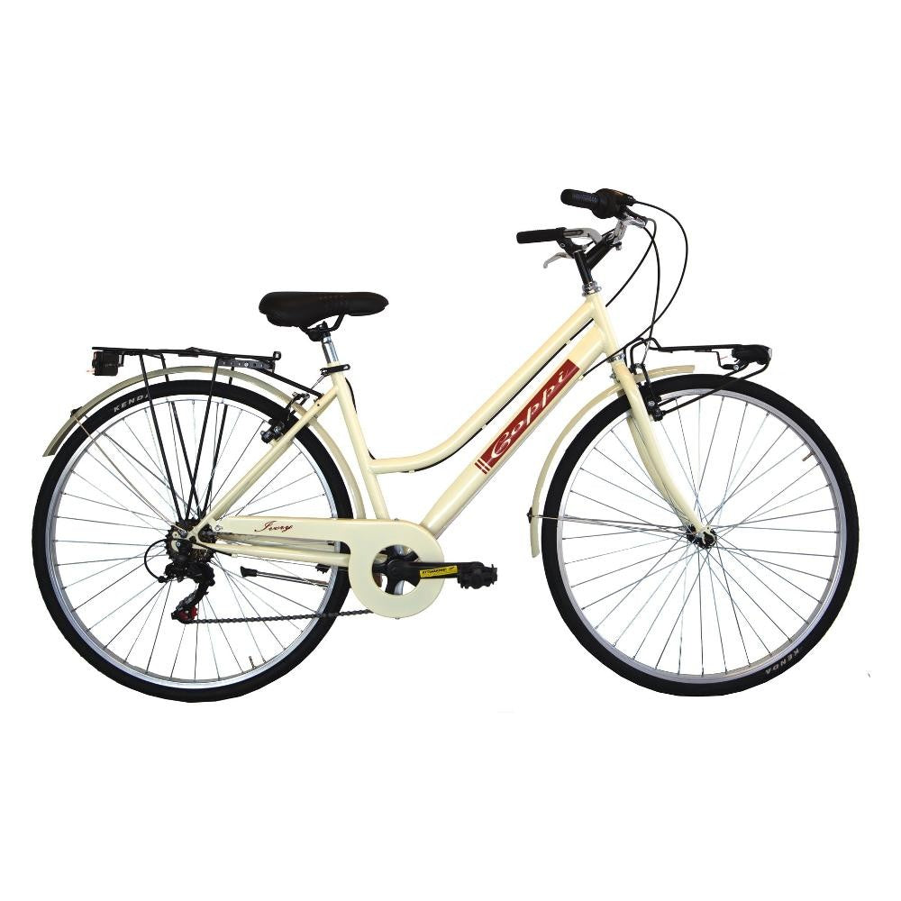 Bici donna trekking Coppi Sorrento 28" 6v panna