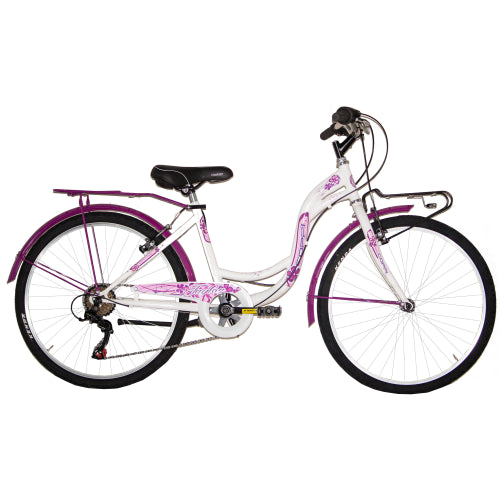 Bicicletta Bambina Coppi TAYLOR 24" 6 Velocità Bianca