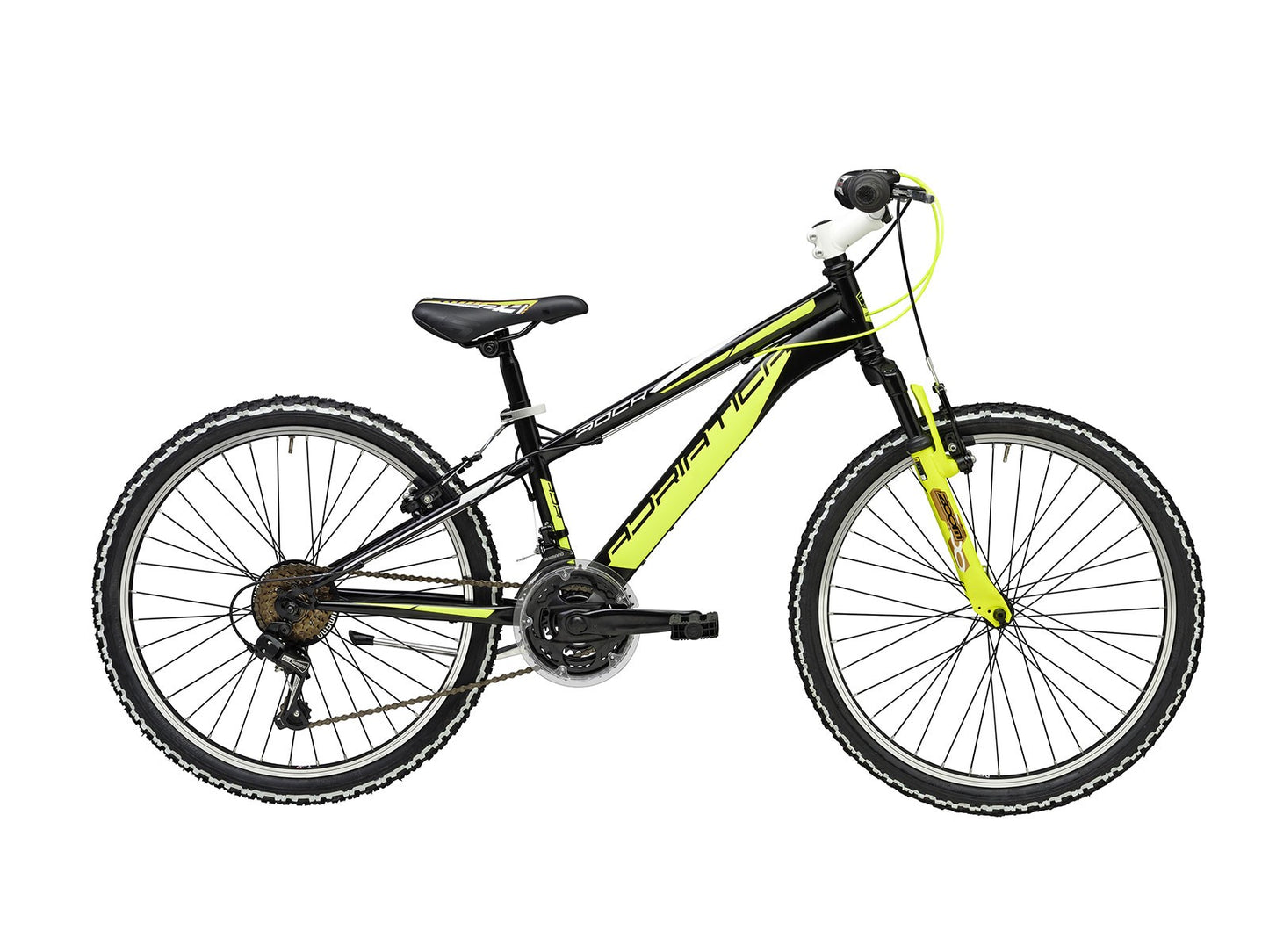 Bicicletta da bambino Adriatica Rock 24" 18v modello unisex nero/giallo