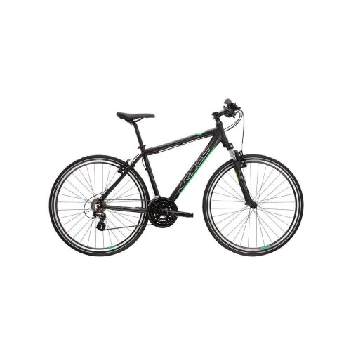 Bicicletta ibrida Bike Kross Evado 2.0 28" M nero/verde