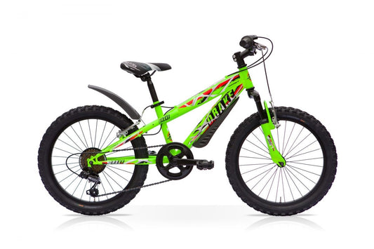 Bicicletta per bambino MTB 20" Drake 6 velocità in acciaio forcella ammortizzata