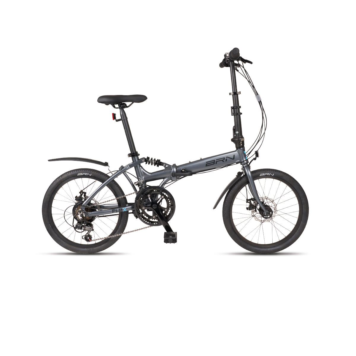 Bici BRN pieghevole grigia 20" 2X6 vel.