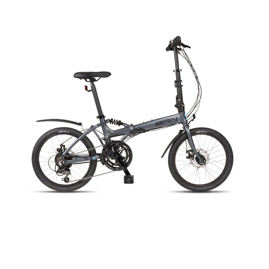 Bici BRN pieghevole grigia 20" 2X6 vel.