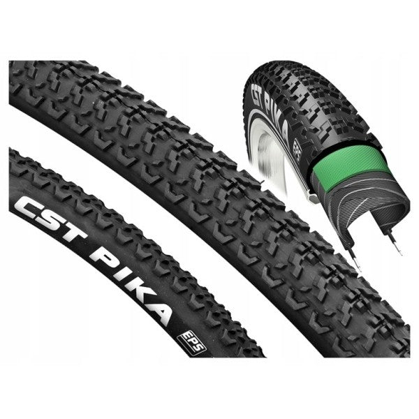Copertura CST Gravel Pika 700x38 60 tpi Nero rigido