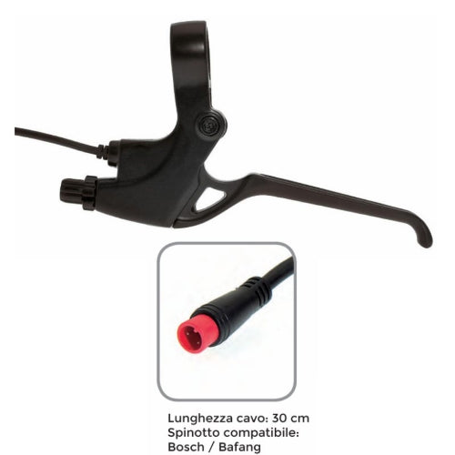 Pair of 22.2mm diameter aluminum e-bike brake levers