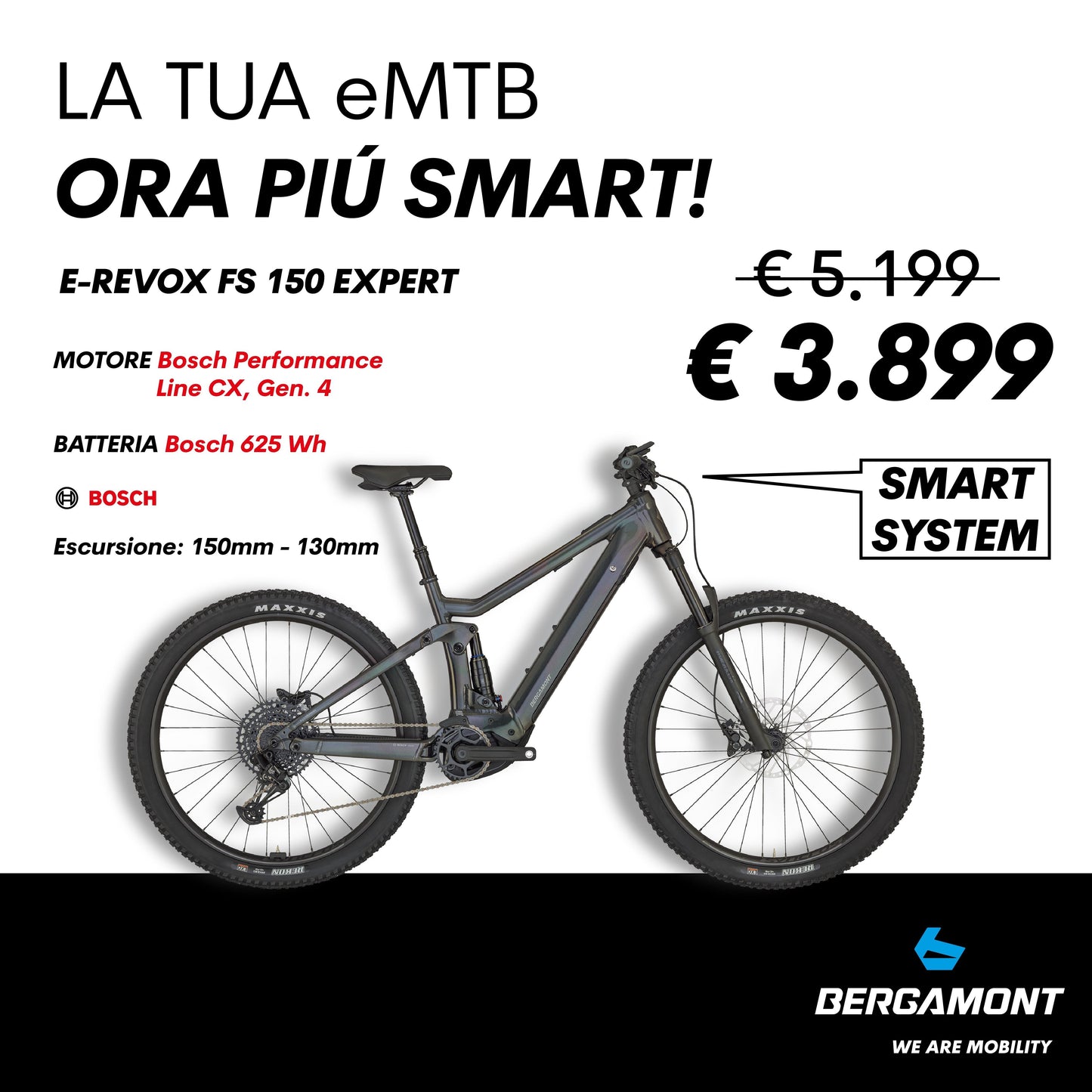 E-MTB Bergamont E-Revox FS 150 Expert 29" 1x12