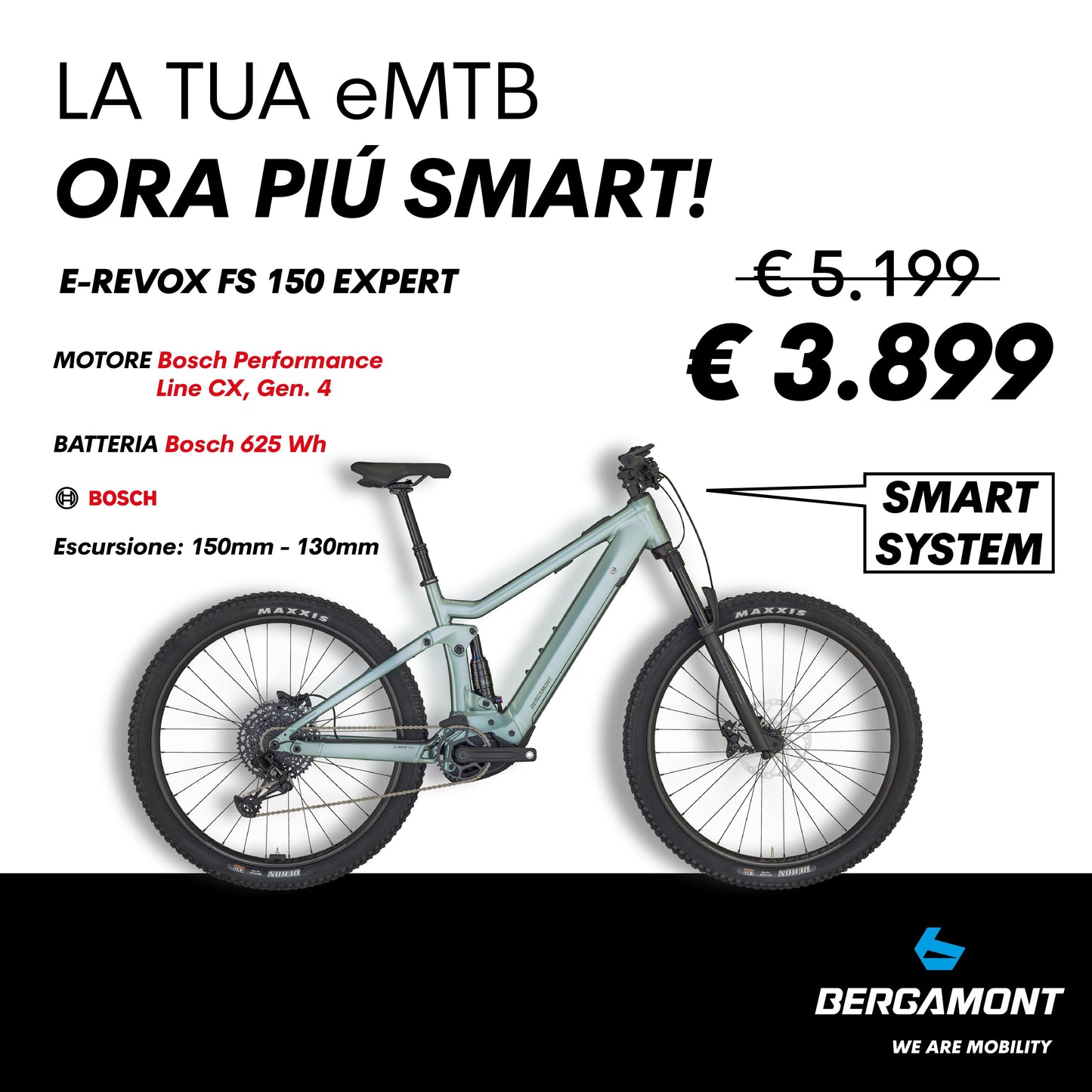 E-MTB Bergamont E-Revox FS 150 Expert FMN 29" 1x12