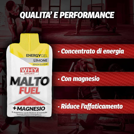 Energy Gel Why Sport Malto Fuel 50ml gusto Limone