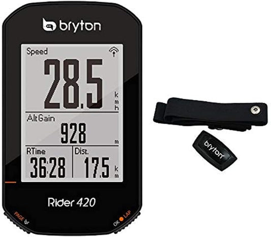 GPS Bryton Rider 420H completo di fascia HRM