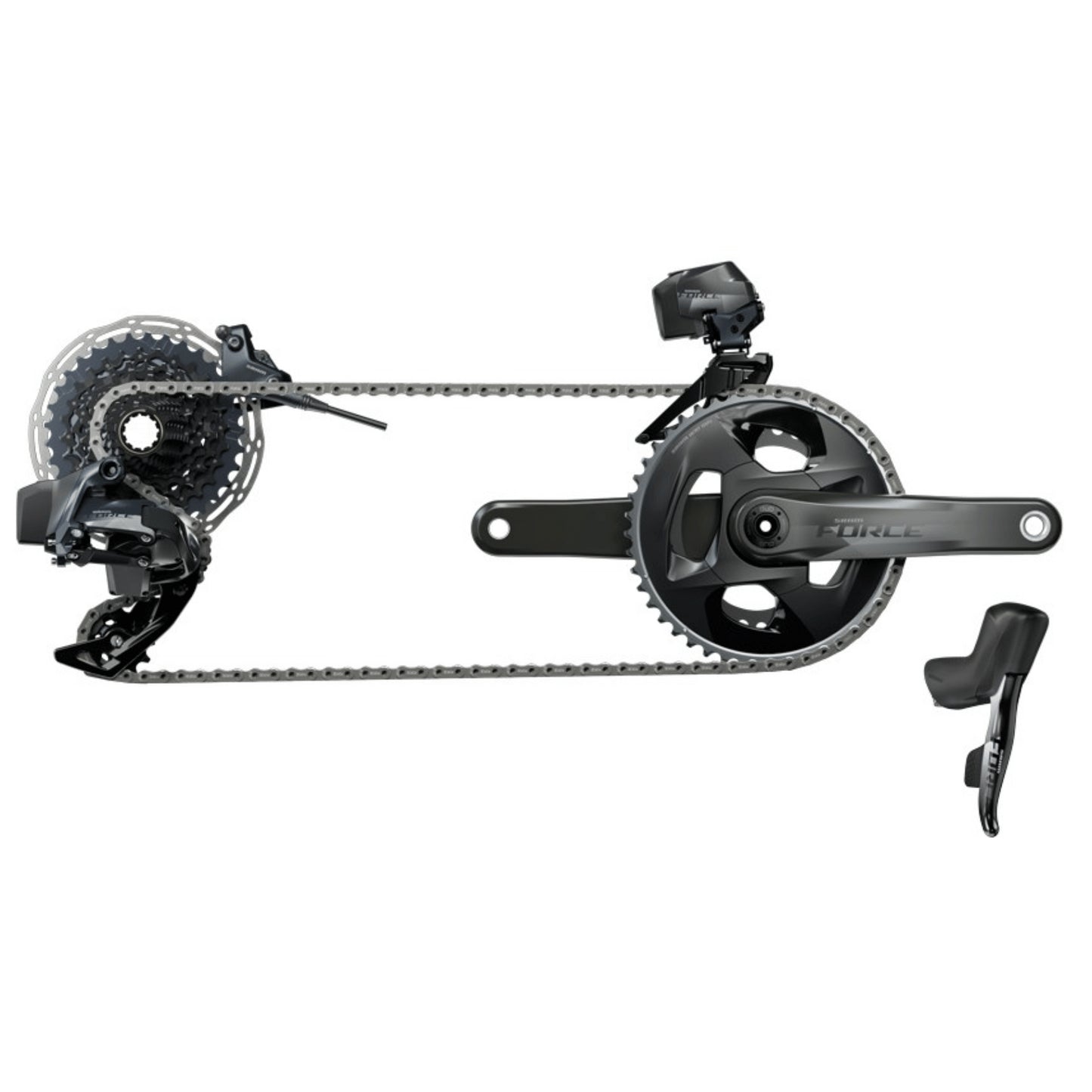 GRUPPO COMPLETO SRAM FORCE ETAP AXS STRADA 2X12 VELOCITÀ DISCO CENTER LOCK FLAT MOUNT*