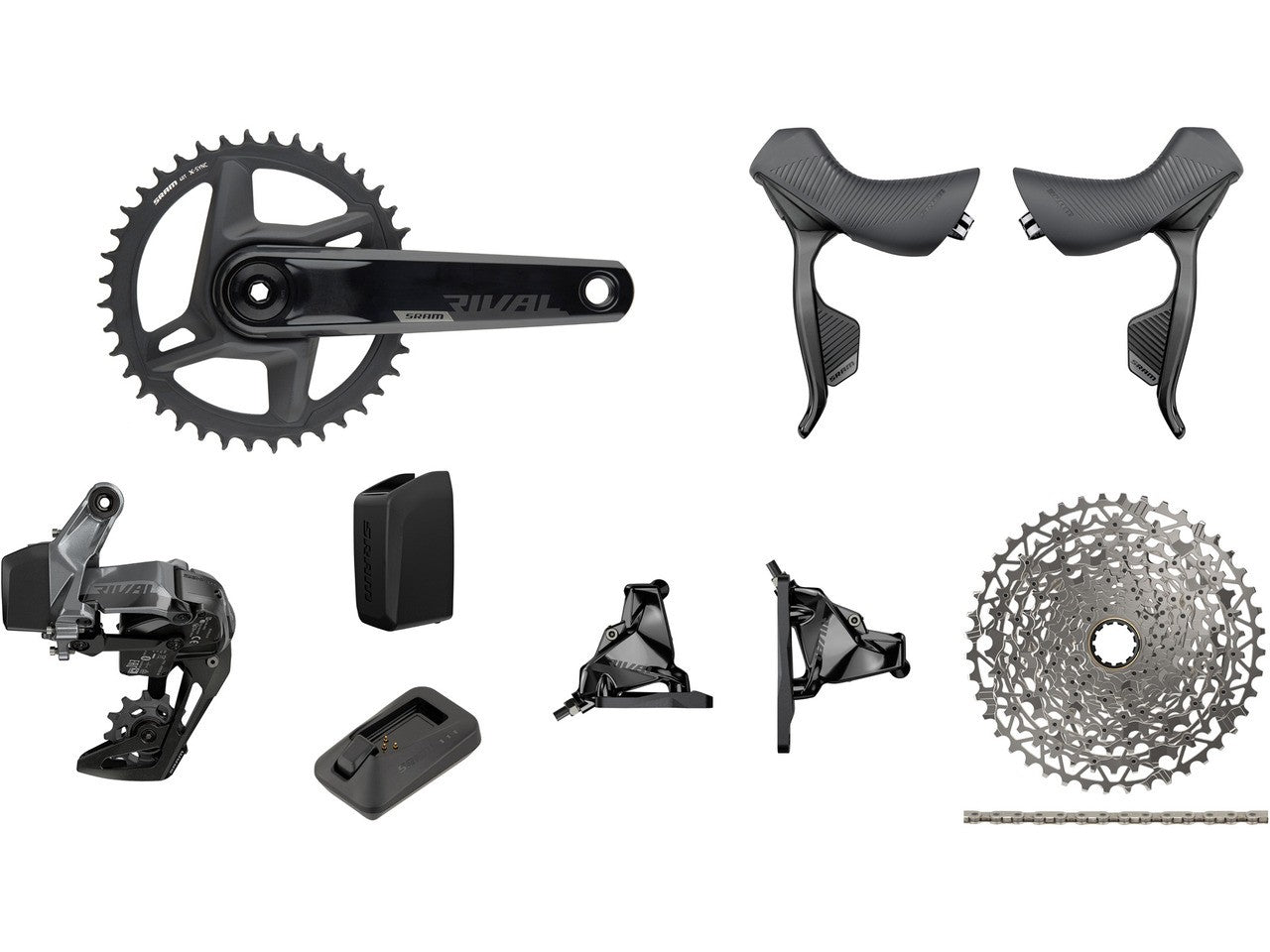 Gruppo completo SRAM RIVAL AXS DISC XPLR 1X12