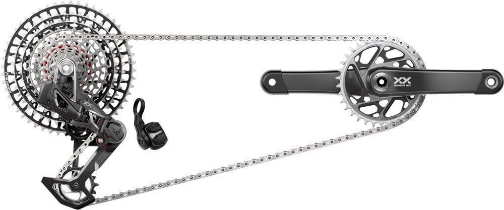 Gruppo completo Sram XX SL T-Type Eagle AXS 12v DUB Boost 170mm 34t 10-52t