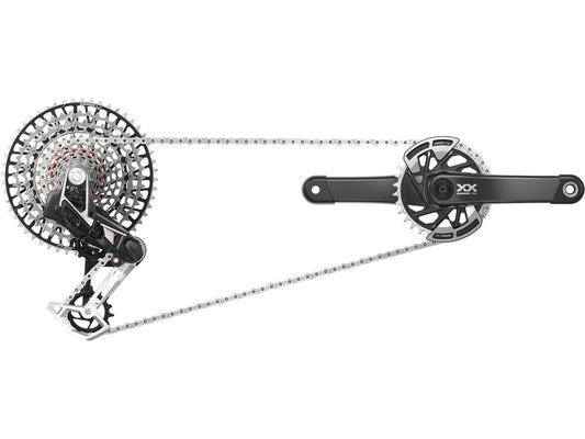 Gruppo completo Sram XX T-Type Eagle AXS 12v DUB Boost 175mm 32t 10-52t powermeter