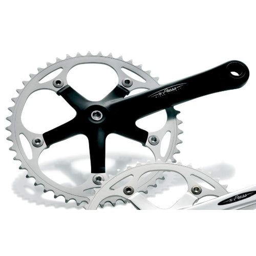 Guarnitura MICHE X-Press 170mm 1/2" x 1/8" 47 denti nero/argento