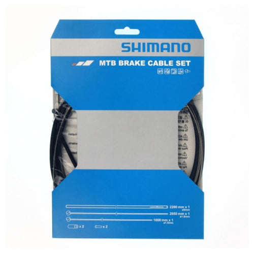 Kit Trasmissioni Shimano Freno Inox Mtb Nero