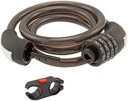 Lucchetto con combinazione 12x1000mm Digital 4 cifre nero