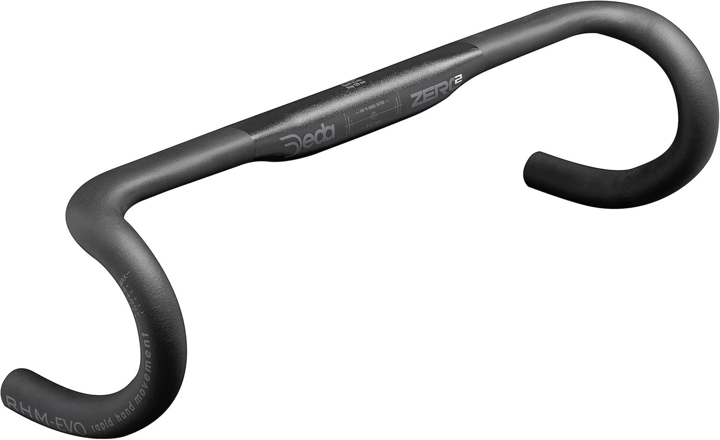 Manubrio da corsa Deda Zero 2 DCR Curva alluminio 31.7mm 380mm