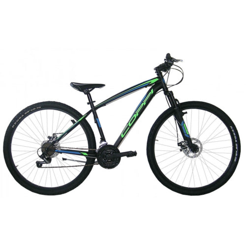 Mountain Bike 27,5" Coppi 21v disc h46 nero/verde