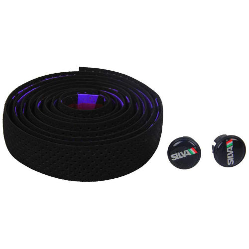 Nastro manubrio Silva traforato nero