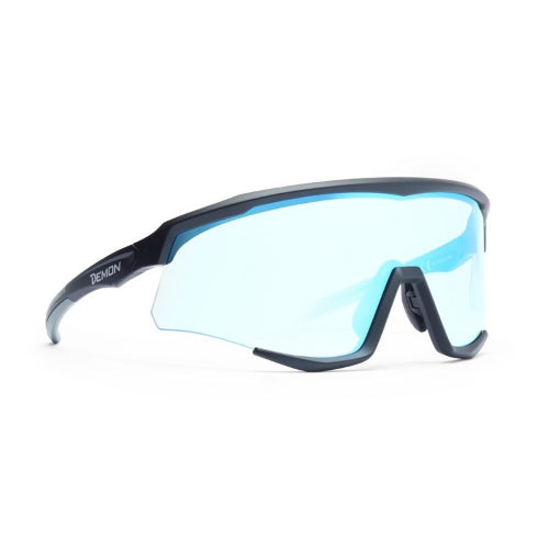 Occhiali Demon Wallone lenti specchiate Photocromatiche blu montatura nero/grigio