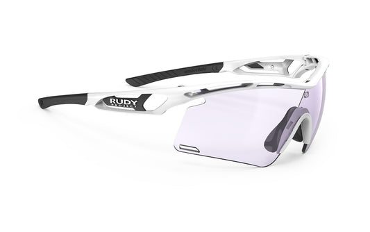 Occhiali Rudy Project Tralyx+ Golf White Gloss Impact X Photochromic 2 Laser Purple