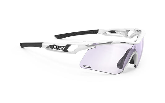 Occhiali Rudy Project Tralyx+ Slim White Gloss Impact X Photochromic 2 Laser purple