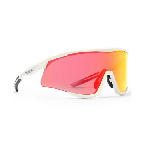 Occhiali Sport Wallone Bianco Lenti Red