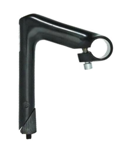 Piantone manubrio in alluminio basso da corsa nero