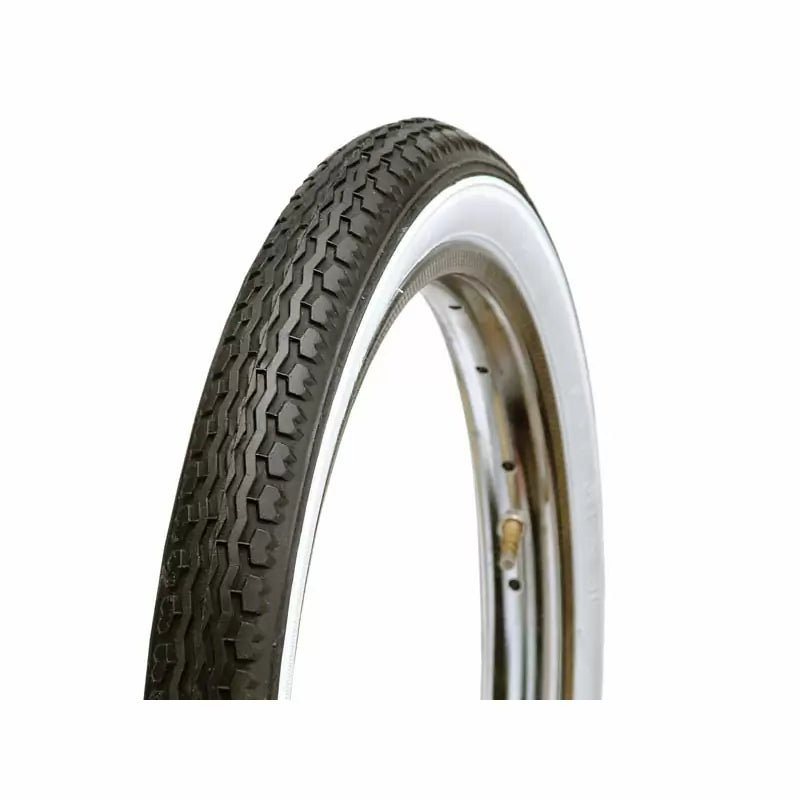 Copertone PLANETAIR 16 x 1.75 con raggi in filo metallico, nero/bianco