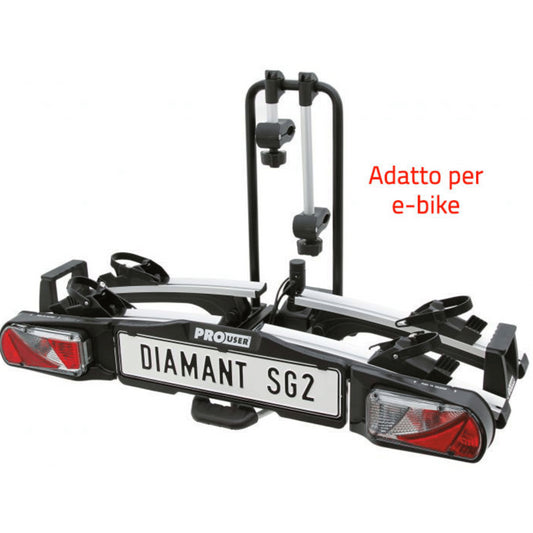 PORTABICI PIEGHEVOLE PER 2 BICICLETTE ProUser Diamant SG2