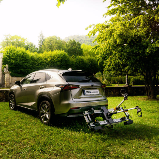 PORTABICI SPECIAL PER 2 E-BIKE BIAMMORTIZZATE