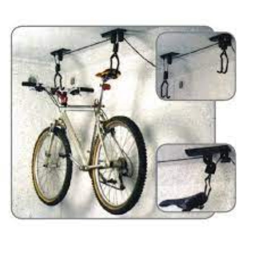 Portaciclo da Soffitto con carrucola Portabici da Muro con Carrucola