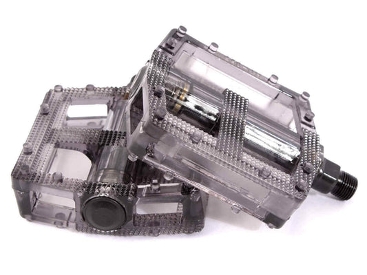 Pedali BMX 9/16" nero trasparente