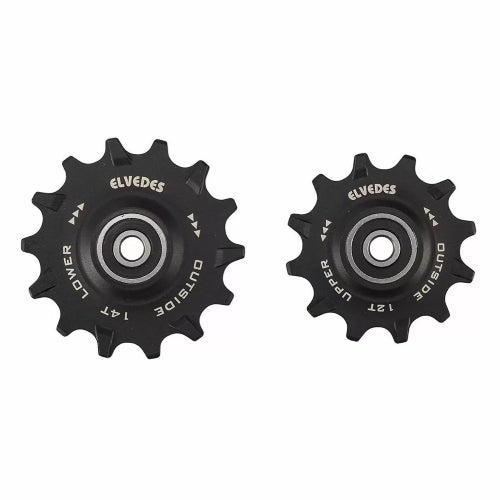 Pulegge cambio Elvedes compatibili Sram 2x11 e 1x12 12-14 denti