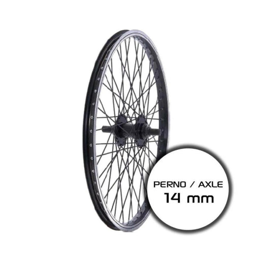 Ruota BRN bmx 20'' Posteriore in Alluminio 48 raggi perno 14 mm